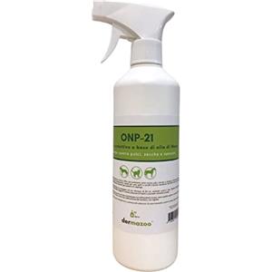 Dermazoo Olio di Neem Spray Antiparassitario Naturale per Cani, Gatti e Cavalli 500ml - Repellente contro Pulci Zecche Zanzare Acari Pidocchi - Protezione Antipulci Gatti Cani