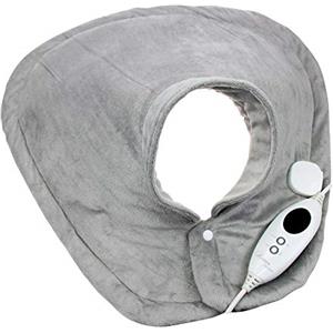 ARDES | AR4H04 Termoforo Elettrico Riscaldante Rapido Spalle Collo Cervicale 6 Livelli di Calore, Fascia Cervicale Cuscino Termico Elettrico Rilassante in Soffice Microfibra Lavabile in Lavatrice