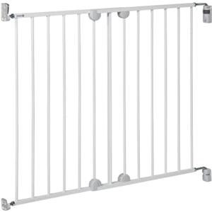 Safety 1st Wall Fix Cancelletto di Sicurezza Estensibile per scale e porte, 62-102 cm, Cancelletto per Bambini, Apertura Una Mano, Montaggio e Smontaggio Semplici, Nessun Rischio di Inciampo, Bianco