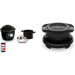 Moulinex EZ1508 Extra Crisp Lid, Accessorio versatile, 4 Funzioni Automatiche, Ricette Gratuite + Moulinex Cookeo Touch WiFi CE9028 Multicooker
