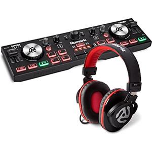 Numark DJ2GO2 Touch + HF175 - Console DJ USB con 2 Deck, Mixer Crossfader, Scheda Audio e Jog Wheel Sensibili al Tocco + Cuffie con Filo 3 m con Driver da 40 mm e Padiglioni di Alta Qualità