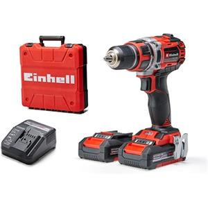 Einhell Professional Trapano avvitatore a batteria TP-CD 18/50 Li BL Kit | PXC | 18 V | brushless | 50 Nm | Mandrino da 13 mm | 2 velocità | 2 batterie da 2,0 Ah e caricabatterie