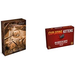 Asmodee Sherlock Holmes Consulente Investigativo: I Delitti del Tamigi e Altri Casi, Gioco da Tavolo, Edizione in Italiano, 8551 & Exploding Kittens, Gioco di Carte, Edizione in Italiano, 8540