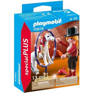 PLAYMOBIL 70874 Addestratrice con Cavallo - Giocattolo per Bambini dai 4 Anni con Accessori