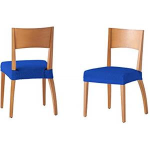 Martina Home Tunez Pack 2 unità di copridisedia per sedie colore Blu Elettrico