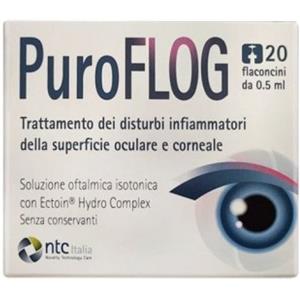NTC SOLUZIONE OFTALMICA ISOTONICA PUROFLOG CON ECTOIN HYDRO COMPLEX 20 FLACONCINI MONODOSE X 0,5 ML