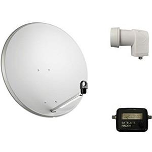 emme esse KIT PARABOLA SATELLITARE DA 60 CM SKY CON ILLUMINATORE LNB 1 USCITA E SAT FINDER GBC