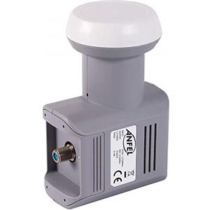 ANFEL LNB dCSS+Quad SCR, LNB unicable per fino a 16 ricevitori, 4K ready, 3D ready, UHD ready, protezione dalle intemperie estraibile, compatibile SKyQ DCSS SCR 16UB PRO LNB