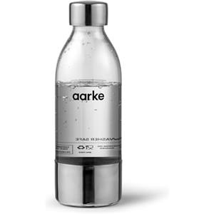 aarke Bottiglia Aarke (450 ml) per Gasatore d'acqua Carbonator 3, senza BPA con Dettagli in Acciaio