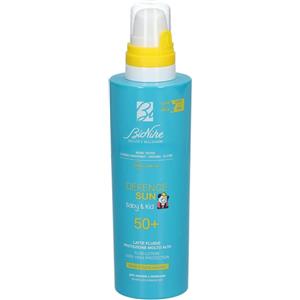 BioNike Defence Sun Baby&Kid Latte Fluido SPF 50 - Protezione Molto Alta, Eco-Compatibile, 200 ml