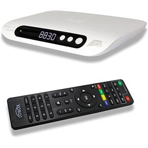 Xoro Decoder Ricevitore Digitale Satellitare HDMI e Scart Certificato Tivusat HD XORO HRS 8830 DVB-S2 Con Scheda Tvsat Inclusa e Telecomando 2 in 1 Bianco