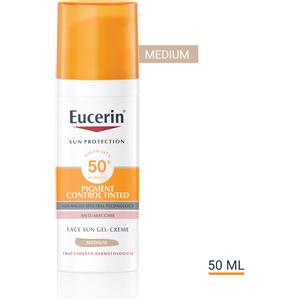 Eucerin Sun Pigment Control Tinted Gel-Crema SPF50 Medium - Protezione Solare Anti-Macchie per Viso