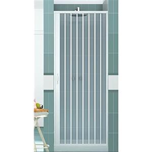 ROLLPLAST PINTO BOX DOCCIA PVC RIDUCIBILE SOFFIETTO LATERALE NICCHIA REVERSIBILE MADE IN ITALY (Da 100 a 80 cm.)