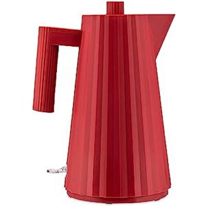 Alessi Plissé MDL06 R - Bollitore Elettrico di Design, in Resina Termoplastica, Presa Europea 2400W, 170cl, Rosso