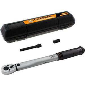 MACHOMAN ATQW203 Set di chiavi dinamometriche a scatto da 1/4, 5-25 Nm con adattatore da 3/8 e barra di prolunga. Adatto per bicicletta