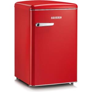 Ⓜ️????????????cSEVERIN RKS 8830 - Mini frigo in stile retrò colore ROSSO, maniglie in metallo cromato, ESTREMAMENTE SILENZIOSO, classe D