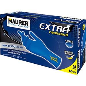 MAURER Guanti in lattice monouso ambidestri Confezione 50 Pz Tg X L Maurer