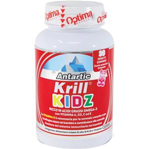 Optima Antartic Krill Kidz - Integratore di Vitamine in Orsetti Gommosi con Omega-3 e Vitamina D per Bambini - 30 Caramelle