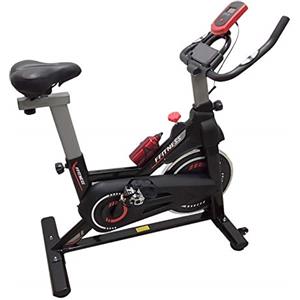 FFitness Indoor Cycling Fit Bike Bicicletta Fitness per Allenamento in Casa con Porta Smartphone, Cardio e Volano 6kg