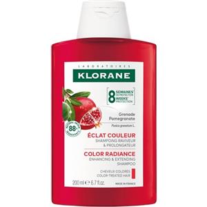 Klorane Shampoo al Melograno 200ml - Protezione e Luminosità per Capelli Colorati