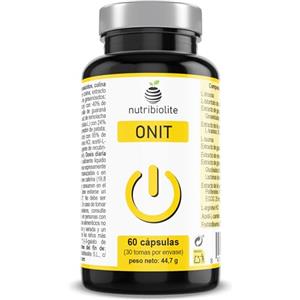 Nutribiolite Nootropico Naturale Potente - Memoria, Concentrazione, Agilità Mentale - Ginseng, Ginkgo, Colina, Tirosina, Taurina, Tè verde, Guaranà, ALCAR, Teanina, Arginina, Fosfatidilserina | ONIT Nutribiolite