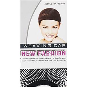 Weaving Cap Finest calza parrucca capelli Cuffia Nero