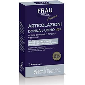FRAU Senior, Articolazioni Donna E Uomo 45+, Integratore Alimentare 30 Compresse, Senza Glutine
