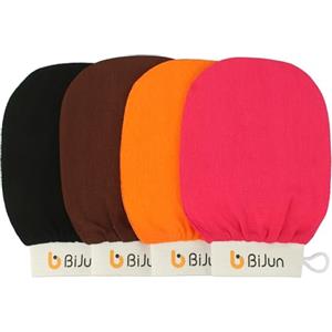 BiJun Guanti esfolianti marocchini Kessa Scrub Mitt, Premium Scrub Wash Mitt per il bagno o la doccia, per tutti i tipi di pelle e migliorano la circolazione sanguigna (confezione da 4)
