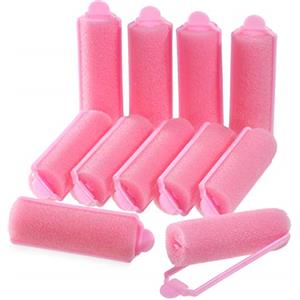 Zhehao 36 Pezzi Rulli di Spugna Spugna Bigodini per Acconciatura Flessibili Bigodini Spugna per Acconciatura (Rosa)