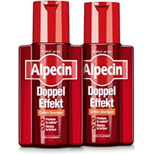Alpecin Doppel Effekt 2 x 200 ml | Shampoo anticaduta per uomo e antiforfora, Trattamento professionale