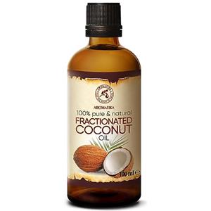 AROMATIKA trust the power of nature Olio di Cocco Frazionato - 100ml - Cocos Nucifera - Olio Vegetale Puro - Olio Vettore per Oli Essenziali - Olio Idratante Corpo - Cura del Viso - Olio per Capelli - Olio da Bagno - Olio per Massaggi