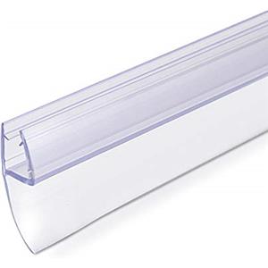 Navaris Guarnizione Box Doccia Trasparente - Guarnizioni Doccia sottoporta Porta Vetro Ala 180° Spessore 6mm Anta 80cm - Ricambi Diverse