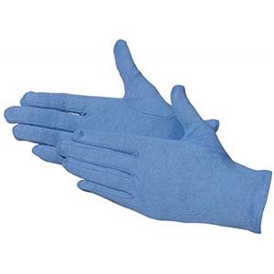 Jah 3101 - Guanti in cotone, 12 paia, misura 8, colore: Blu