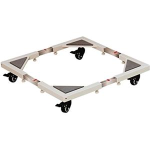 LAXF-base lavatrice Base per elettrodomestici Base universale regolabile multifunzione Mobile Mobile Mobile Carrello per asciugatrice Lavatrice Frigorifero Grigio (Colore : Nero)