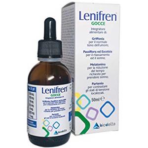 BIODELTA Lenifren® gocce integratore alimentare di Griffonia, Passiflora, Escolzia, Melatonina e Partenio