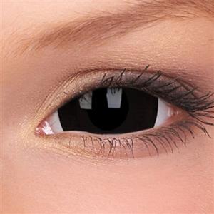 Sclera Lenses Sclera Lenti Mini Black, colorate lenti a mese, Nero, senza Acuità visiva, 1 pezzi