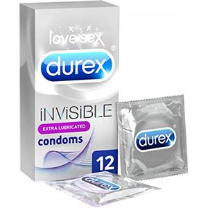 Durex Extra invisibile Preservativi lubrificati - 12 pezzi