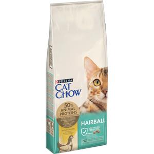 Purina Cat Chow Hairball Control Crocchette per Gatto Ricche di Pollo - 15 kg