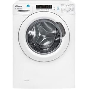 Candy Smart CS 1272DE/1-11, Lavatrice slim a carica frontale, 7 KG, Classe D, 1200 giri, 79 dB, Partenza Ritardata, 16 programmi, Bianco, AxLxP 85x60x45 cm
