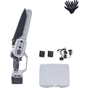 Volpi KVS8000 Potatore a Batteria 21,6V 4Ah con Barra da 19 cm e Doppio Interruttore di Sicurezza