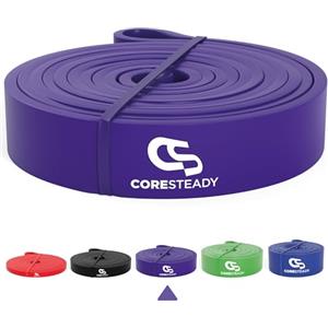 Coresteady Elastico Trazioni I Elastico Fitness per Trazioni alla Sbarra Assistite I Elastici per Palestra I Powerlifiting & Calisthenics I Allenamento per Uomini e Donne | Viola, 15-40kg