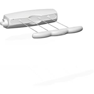 Vileda Gimi 25371 Rotor 4 Stendibiancheria da Parete in Resina, Stendino da 14 M, Plastica
