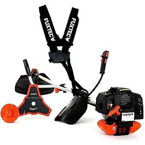 Fuxtec Decespugliatore a Scoppio 52 CC, 2in1 Multifunzione, con Tracolla Professionale, FX-MS152 tagliabordi Motore a Benzina 2 Tempi con 3 CV di Potenza
