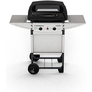 Campingaz Expert Plus Barbecue Gas con Pietre Laviche, Grill Barbecue Compatto a Gas con 2 bruciatoreiatore, Potenza 7 kW, Cavo in Acciaio Cromato, 2 Ripiani Laterali