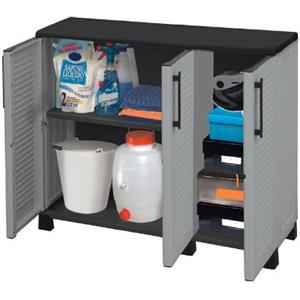 GrecoShop Armadio/Mobile/Mobiletto in resina versione bassa Family-line XL