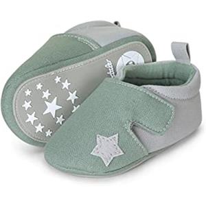 Sterntaler Scarpine per Gattonare, Mocassino Basso Unisex-Bimbi 0-24, Verde, 16 EU