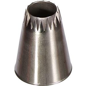 Silikomart |Mini Religieuse Tube 02, Bocchetta in Acciaio Inox per Sac a Poche, Foro per Decorazioni Religieuse, Misura Ø 18 mm