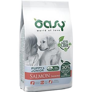 Oasy Dog Monoproteico Puppy&Junior All Breeds con Salmone, 12 Kg