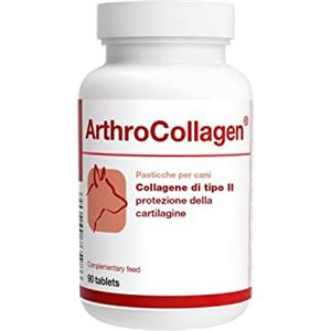 PETS Dolfos Dolfos ArthroCollagen Integratore Articolazioni Cane, 90 Cpr Masticabili, Joint Care, Integratori per Cani con Collagene, Omega 3, Vitamine, Antinfiammatorio Articolazioni Cani
