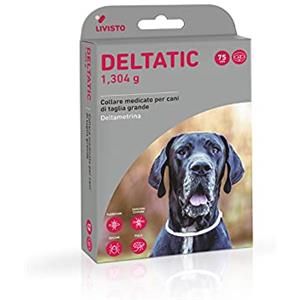 Livisto Collare Antiparassitario per Cani di Taglia Maxi, 2x75cm, Nylon, Odorless, Repellente effetto barriera, Anti-strangolamento